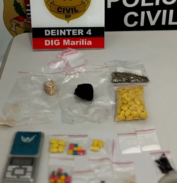 Casal é preso com drogas sintéticas "pesadas" em Marília