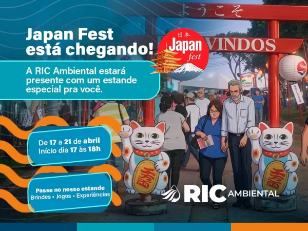 RIC Ambiental participa do Japan Fest 2026 com ações interativas e sorteio para clientes