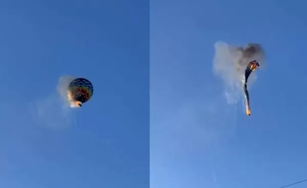 Incêndio em balão deixa pelo menos oito mortos