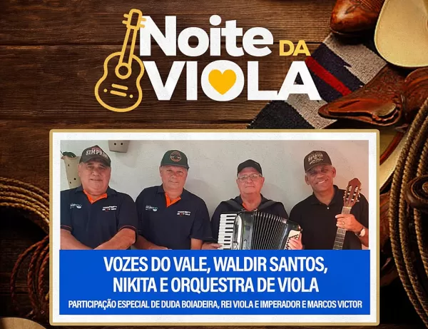 Noite da Viola terá shows gratuitos de música sertaneja neste sábado em Marília