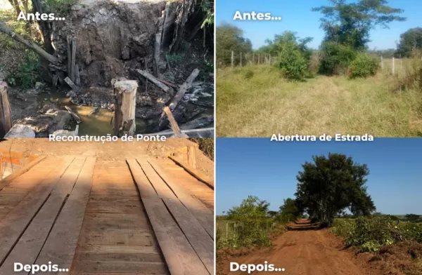 Prefeitura de Pompeia intensifica recuperação da malha rural