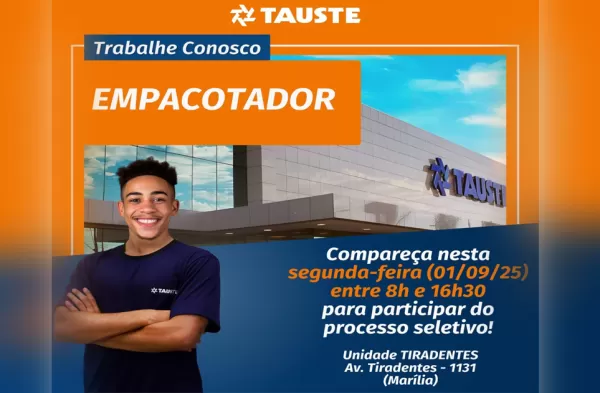 Supermercado Tauste e Prefeitura realizam ação de emprego em Marília