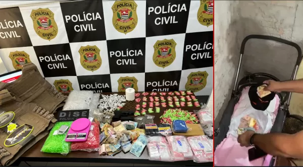 DISE apreende drogas escondidas até em carrinho de bebê