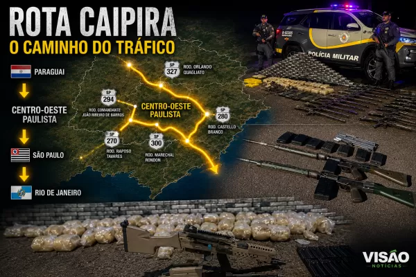 Em menos de 48 horas, Polícia Rodoviária apreende 20 fuzis e quase 350 quilos de drogas no Centro-Oeste Paulista