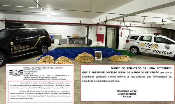 Tribunal de Justiça manda prender novamente motorista flagrado transportando 832 quilos de cocaína