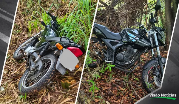 PM recupera duas motocicletas furtadas; adolescente é identificado