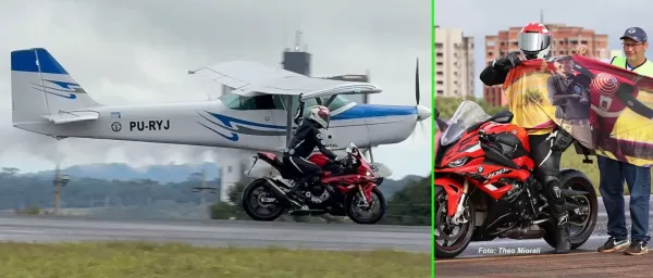 Motociclista que protagonizou cena real do filme Top Gun faz homenagem ao parceiro morto em acidente aéreo