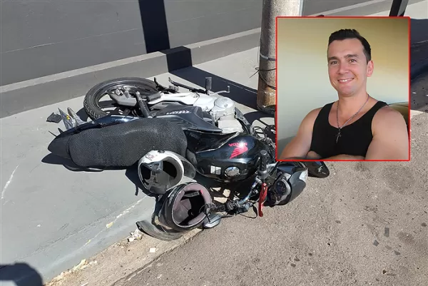 Motociclista morre e filho sofre ferimentos em acidente