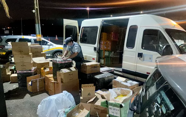 Contrabando avaliado em mais de R$ 2,3 milhões é apreendido pela Polícia Rodoviária