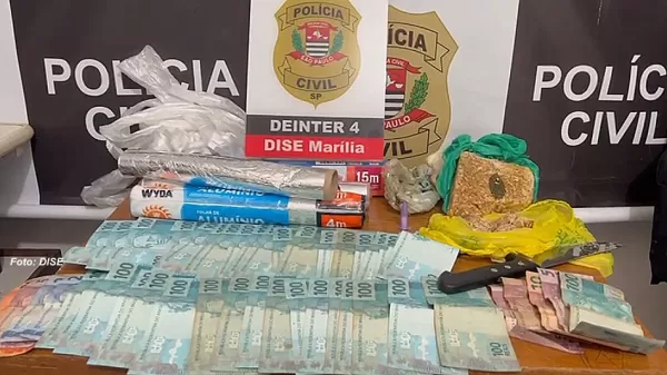 Traficante tenta se esconder em cima de guarda-roupas durante operação em Marília