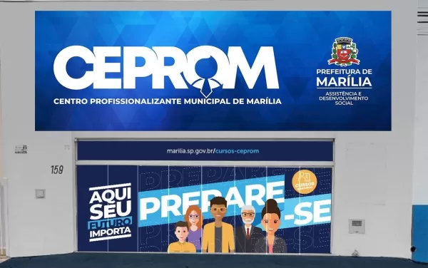 Ceprom abre inscrições para cursos gratuitos presenciais e EaD em Marília