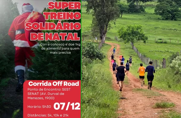 Treino de corrida off-road terá ação solidária em Marília