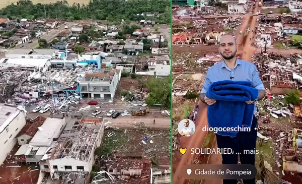 Pompeia se mobiliza para ajudar famílias atingidas por tornado no Paraná