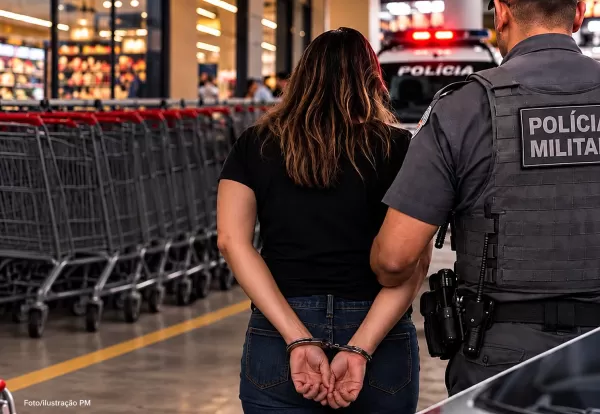Mais uma mulher é presa em Marília tentando furtar produtos. Desta vez em supermercado