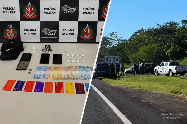 Traficante tenta fugir, quase atropela policial militar e acaba preso em Pompeia