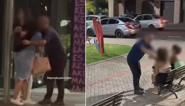 Homem é preso após beijar e abraçar várias mulheres e crianças no meio da rua