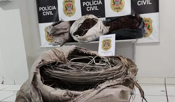 Polícia apreende fios da Vivo e CPFL e prende dois em Marília. Entenda o mercado por trás dos furtos