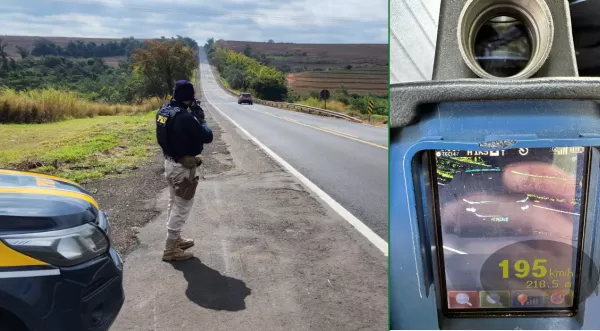 Motorista é flagrado a quase 200 km/h na BR-153