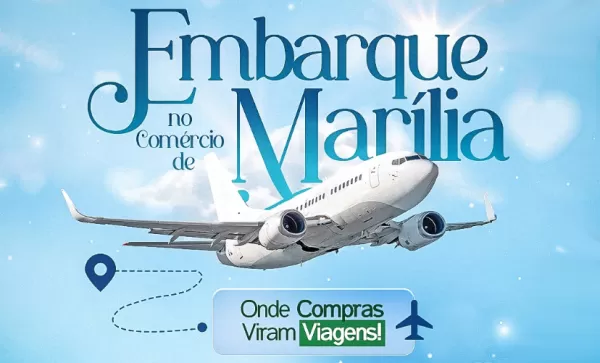 "Embarque no Comércio de Marília": ACIM faz hoje sorteio de viagem para Natal/RN
