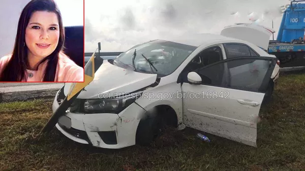 Dentista que trabalhava em Marília morre após carro bater em guincho que atendia outro acidente