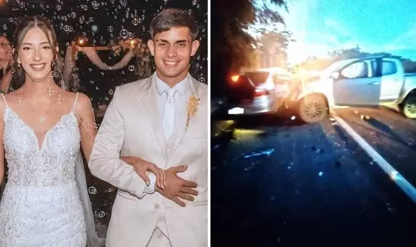Jovens morrem em acidente 20 dias após o casamento