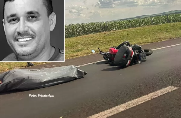 Empresário morre e jovem fica gravemente ferida após moto bater em carreta