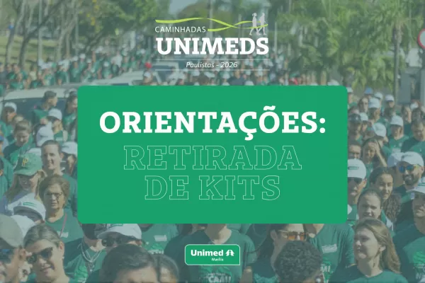 Caminhada Unimed Marília: confira as orientações para retirada dos kits