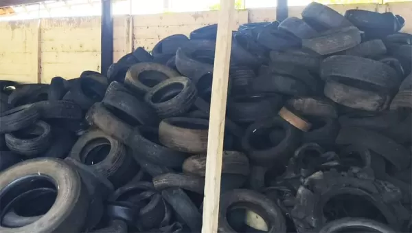 Prefeitura de Pompeia realiza ação de logística reversa para destinação correta de pneus inservíveis