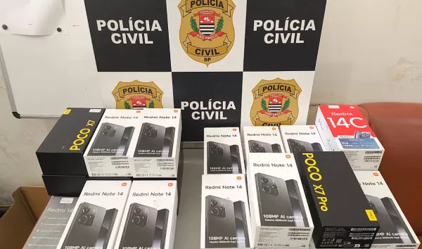 Operação apreende celulares doados pela Receita à Etec e que estavam sendo vendidos
