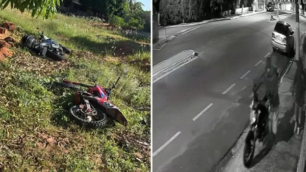 Câmeras de segurança ajudam PM a identificar e prender ladrões de motos em Quintana