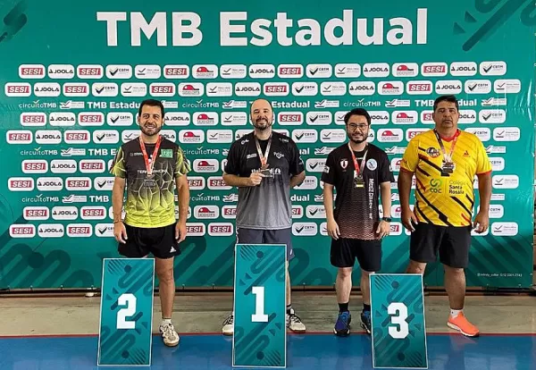 Tênis de mesa: Marília conquista oito medalhas no ranking paulista em Campinas