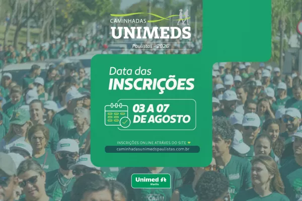 Caminhada Unimed 2026 abre inscrições e convida comunidade para tradicional evento de promoção à saúde