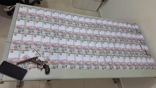 PM vai atender caso de violência doméstica e apreende 18,4 mil em notas falsas