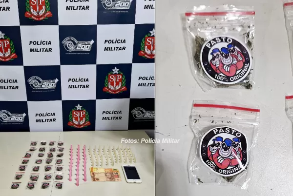 Droga com "selo de qualidade" é apreendida pela PM