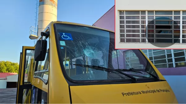 Polícia investiga atos de vandalismo contra escola e ônibus escolar em Pompeia