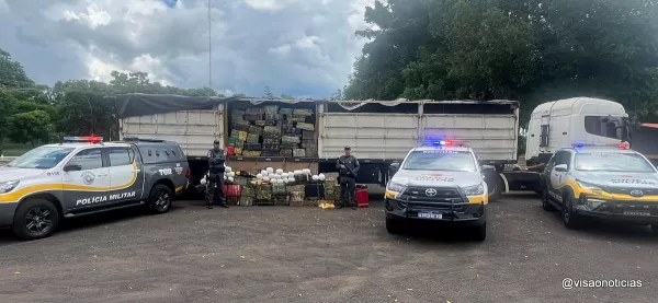 Paraguaio é preso transportando mais de três toneladas de maconha e cocaína