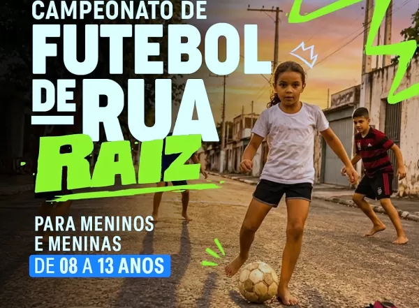Marília terá Campeonato de Futebol de Rua Raiz para crianças e adolescentes