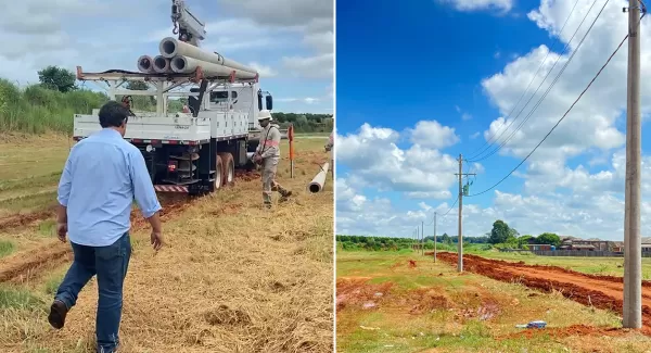 Prefeitura de Vera Cruz conclui instalação elétrica no mini Distrito Industrial
