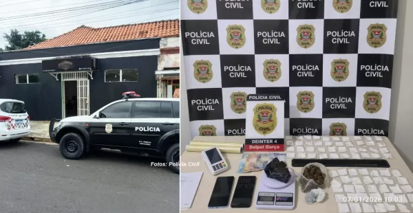 Em vez de tatuagens, drogas! Polícia desmonta ponto de tráfico disfarçado em estúdio