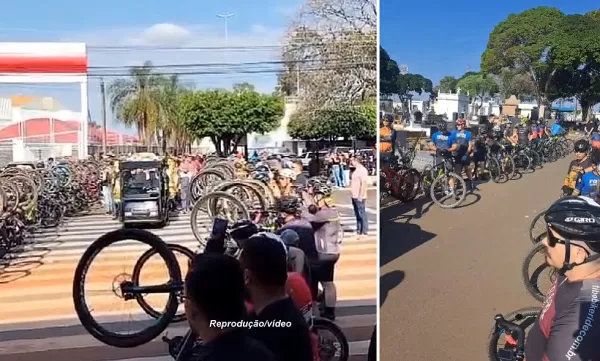 Homenagem ao colega morto em acidente reúne mais de 150 ciclistas em Marília
