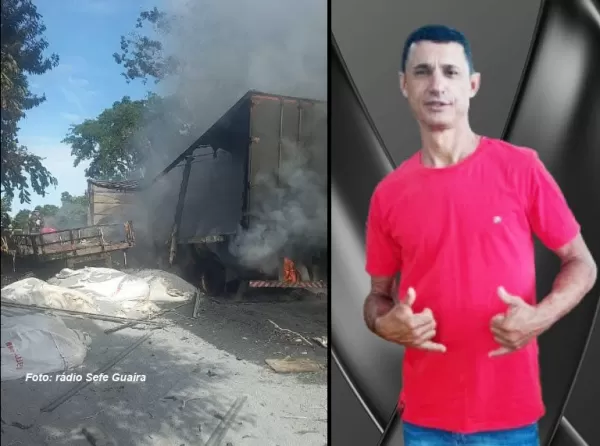 Mais um caminhoneiro da região morre vítima de explosão após batida em rodovia