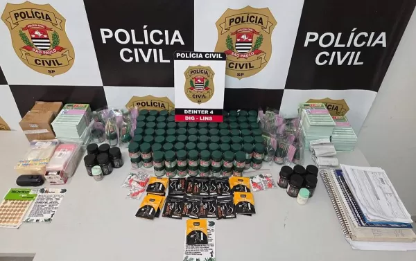 Polícia Civil faz operação e apreende quase 200 frascos de emagrecedor proibidos no Brasil