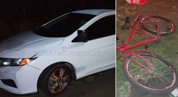 Ciclista morre após ser atropelado na SP-333 na noite deste domingo