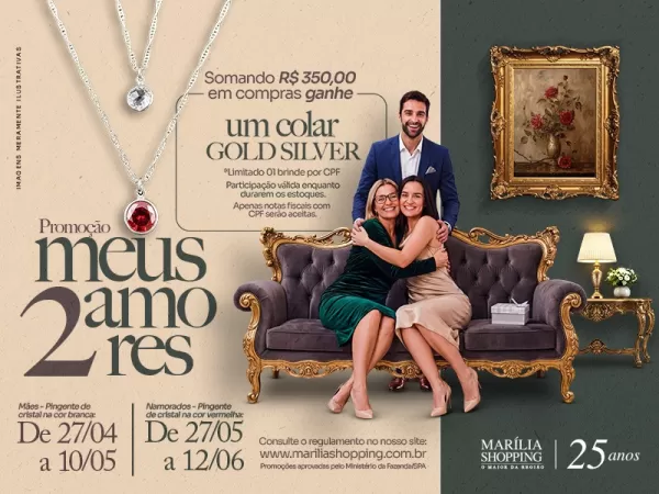 Dia dos Namorados movimenta o comércio e inspira campanha Meus Dois Amores no Marília Shopping
