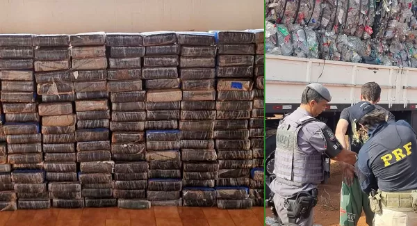 Caminhoneiro é preso transportando mais de 2 toneladas de maconha