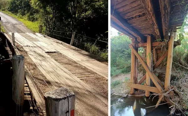 Ponte do Prata, entre Avencas e SP-333, será reconstruída com recursos da Defesa Civil do Estado