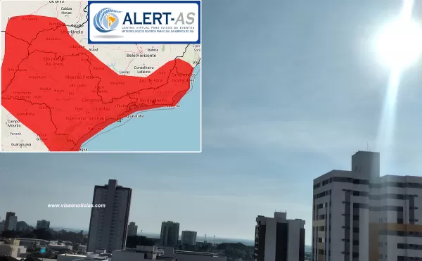 Inmet emite alerta vermelho para onda de calor 