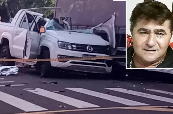 Empresário morre após bater caminhonete em caminhão estacionado