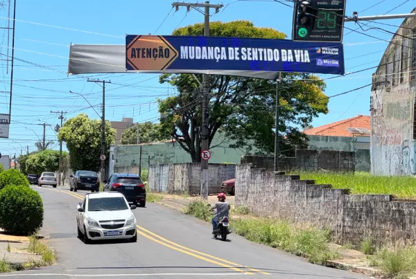 Emdurb faz mudanças no trânsito de vias públicas na zona oeste de Marília