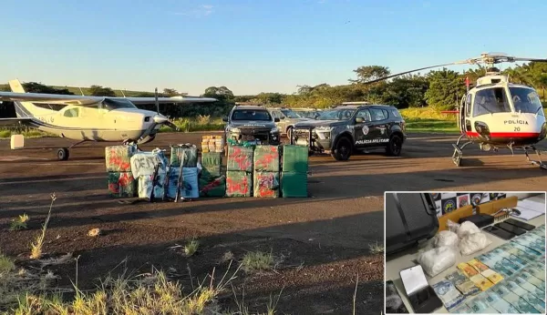 Megaoperação intercepta avião mais de meia tonelada de cocaína, fuzis e expõe rede do tráfico com ligação em Marília